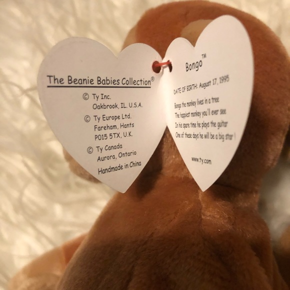 RARE Bongo Ty 1995 Errors, Beanie Babies Mint. Condition - Picture 4 of 10